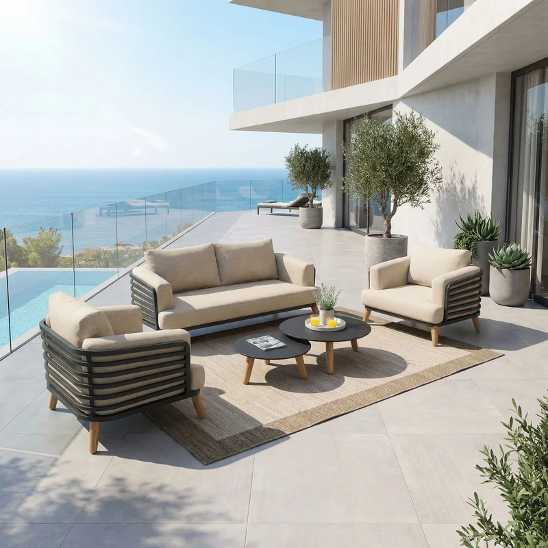 Salon de jardin Monte Carlo - 4 places