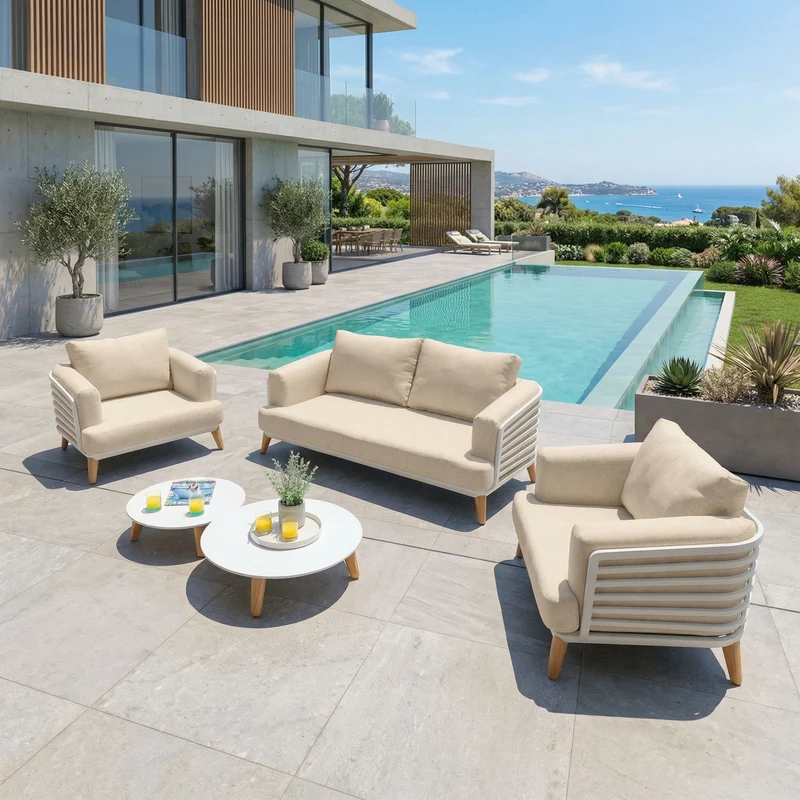 Salon de jardin Monte Carlo - 4 places