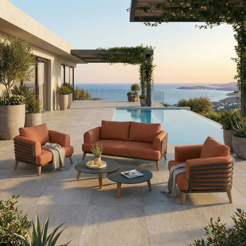 Salon de jardin Monte Carlo - 4 places