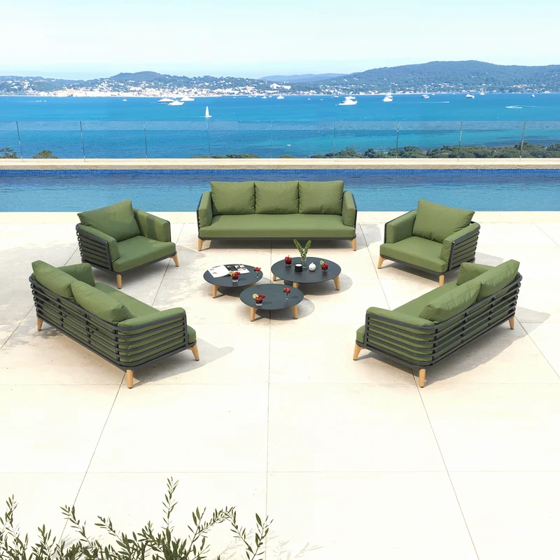 Salon de jardin Monte Carlo - 9 places