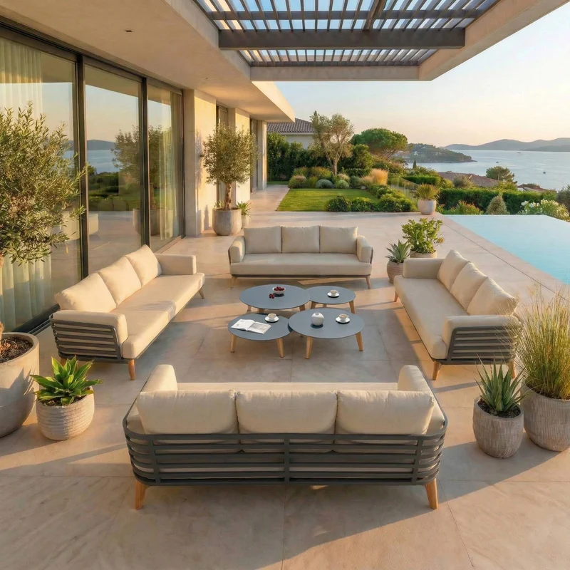Salon de jardin Monte Carlo - 12 places