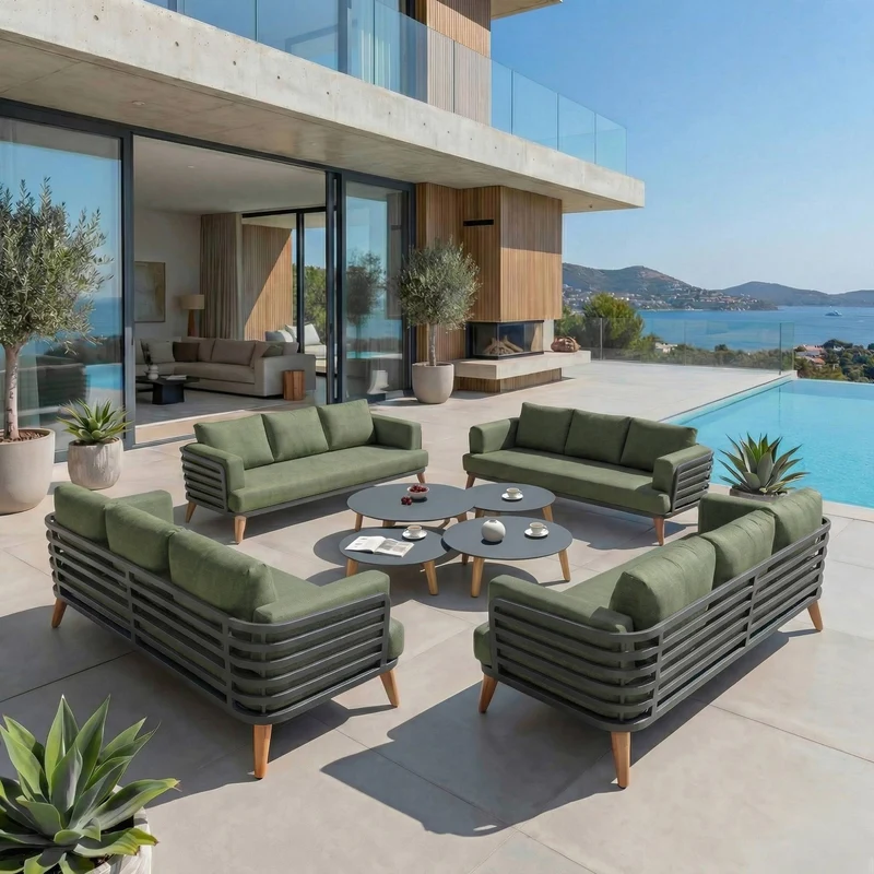 Salon de jardin Monte Carlo - 12 places