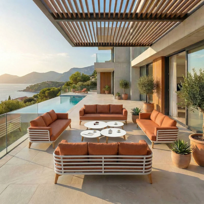 Salon de jardin Monte Carlo - 12 places