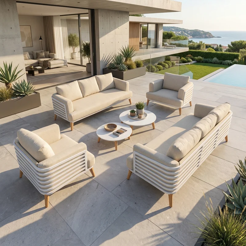 Salon de jardin Monte Carlo - 8 places