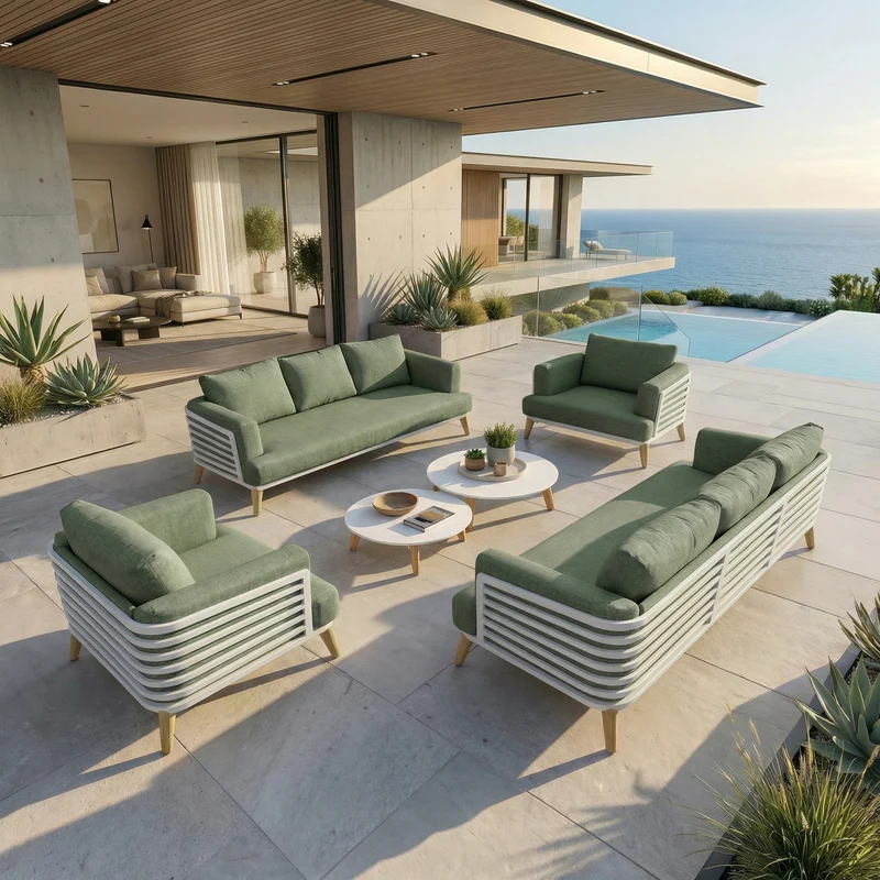 Salon de jardin Monte Carlo - 8 places