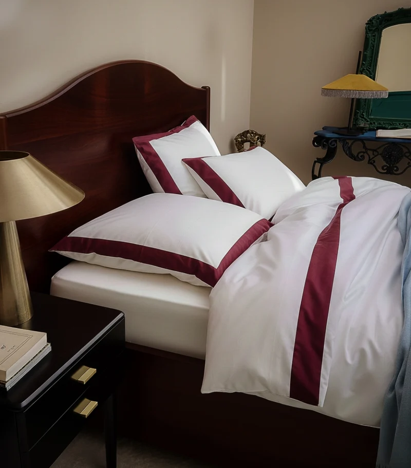 Parure de lit Satin de Coton Bicolore