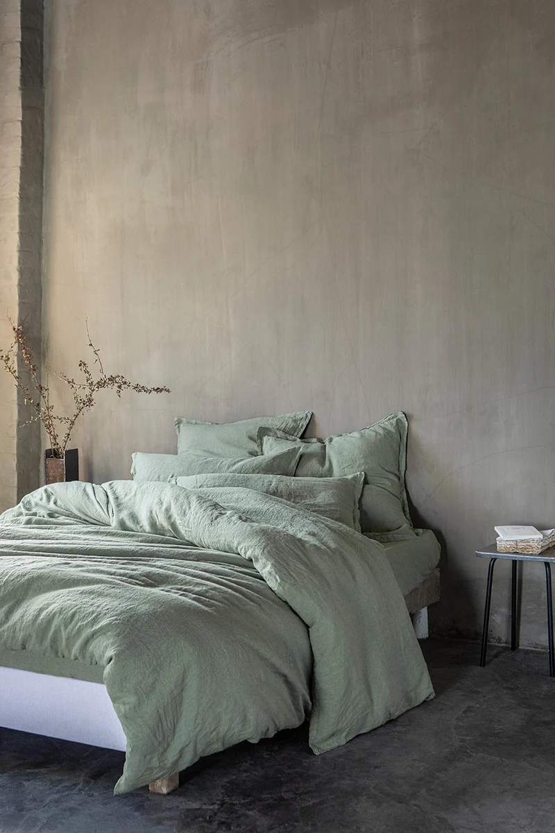 Drap housse Lin lavé Bonnet 40 cm