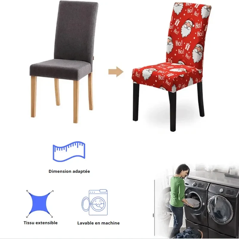 Housse de Chaise de Noël