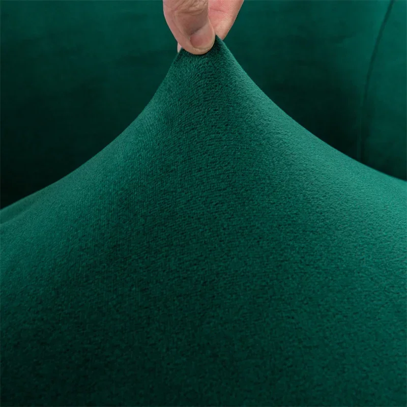 Housse extensible pour fauteuil à oreilles IKEA OSKARSHAMN velours 11 couleurs unie