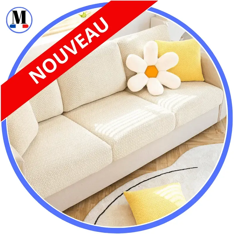 Housse Crème Coussin D'assise & Dossier