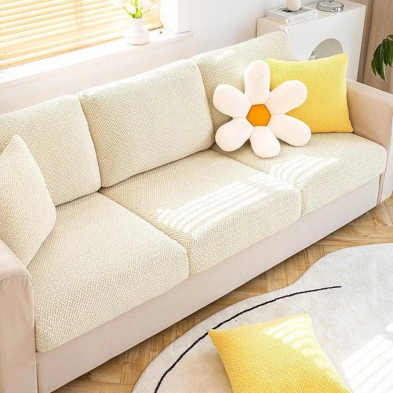 Housse Crème Coussin D'assise & Dossier