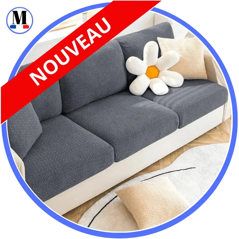 Housse Gris Coussin D'assise & Dossier