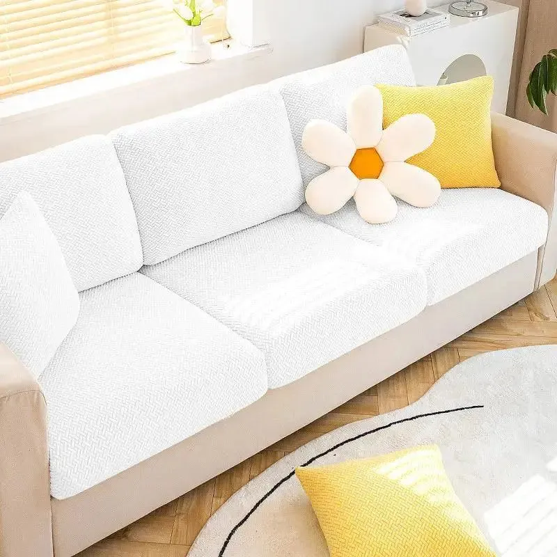 Housse Blanc Coussin D'assise & Dossier