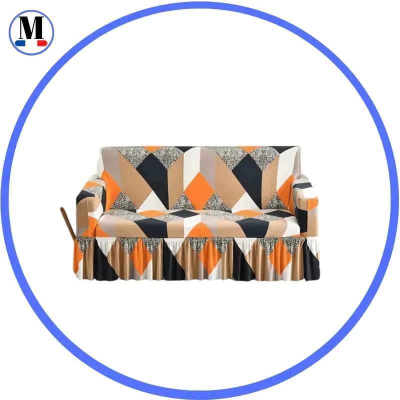 Jupe Hexagone - Housse de Canapé Extensible