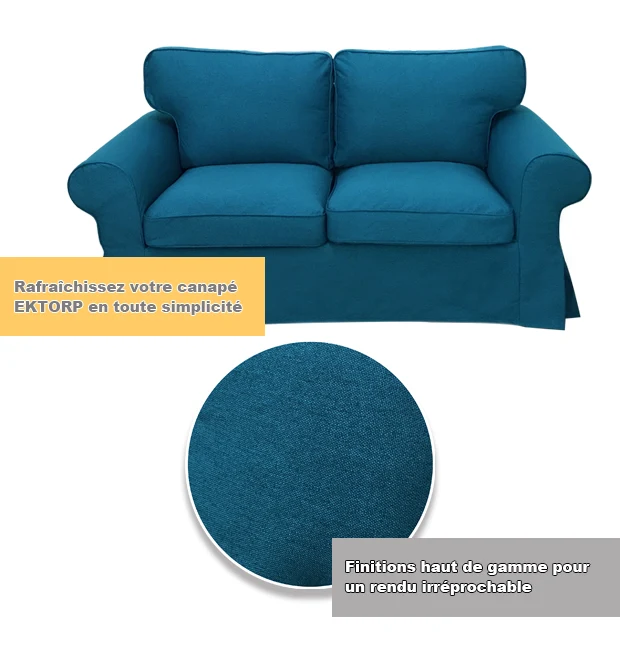 Housse pour canapé IKEA EKTORP 2 places, 3 places, convertible polycoton prémium