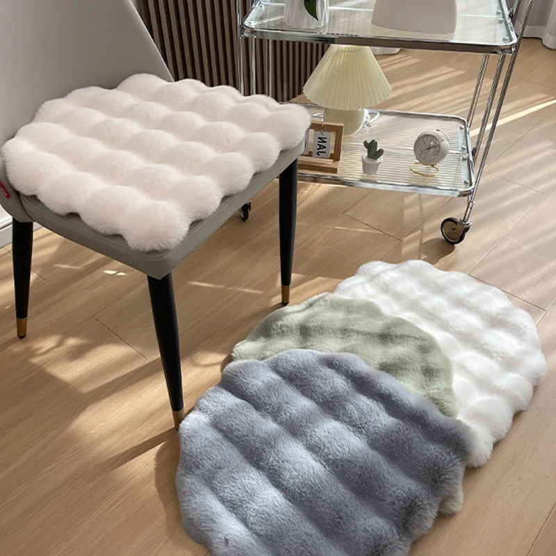 Galette de chaise antidérapante en polaire douce et épaisse - Nuage de douceur