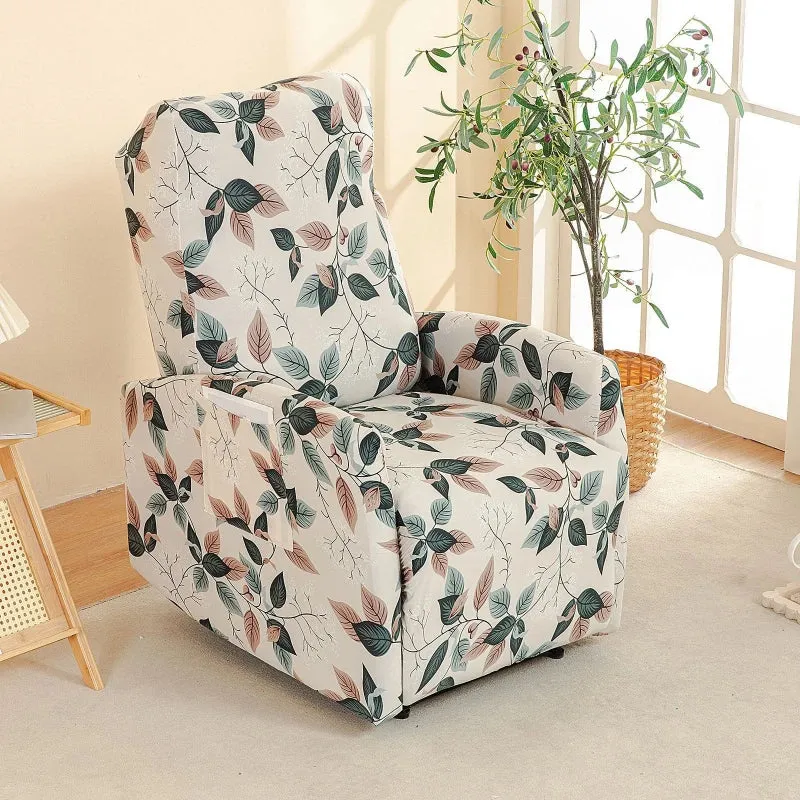Housse pour fauteuil relax relevable électrique dossier long lycra 20 motifs