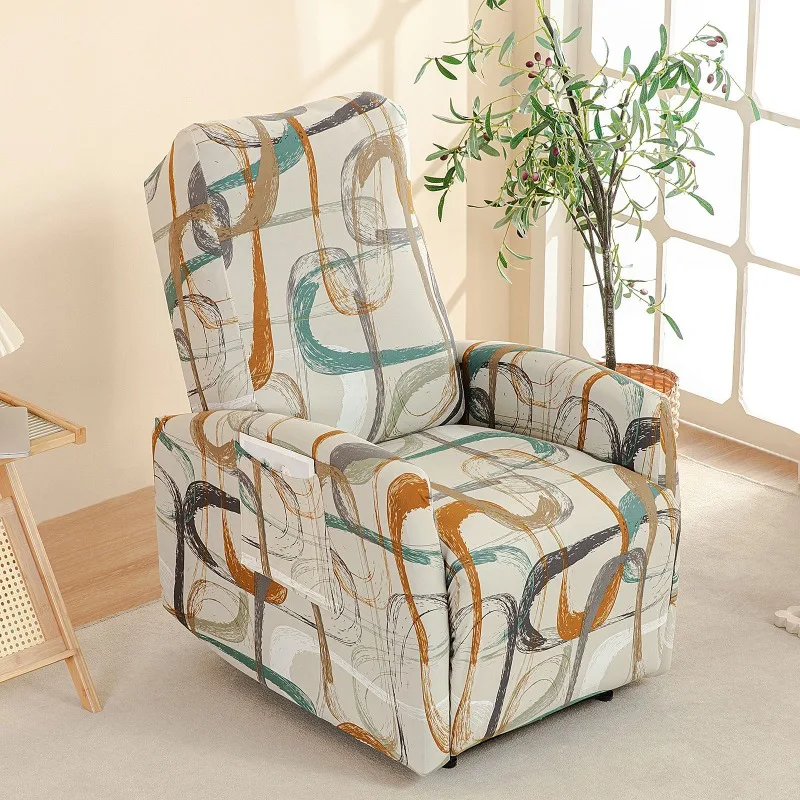 Housse pour fauteuil relax relevable électrique dossier long lycra 20 motifs