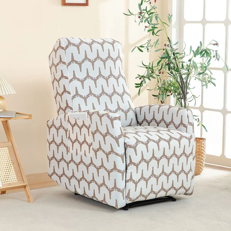 Housse pour fauteuil relax relevable électrique dossier long lycra 20 motifs