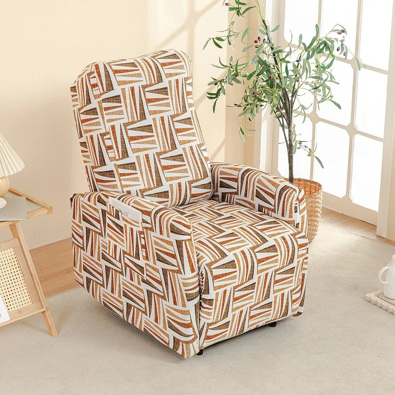 Housse pour fauteuil relax relevable électrique dossier long lycra 20 motifs