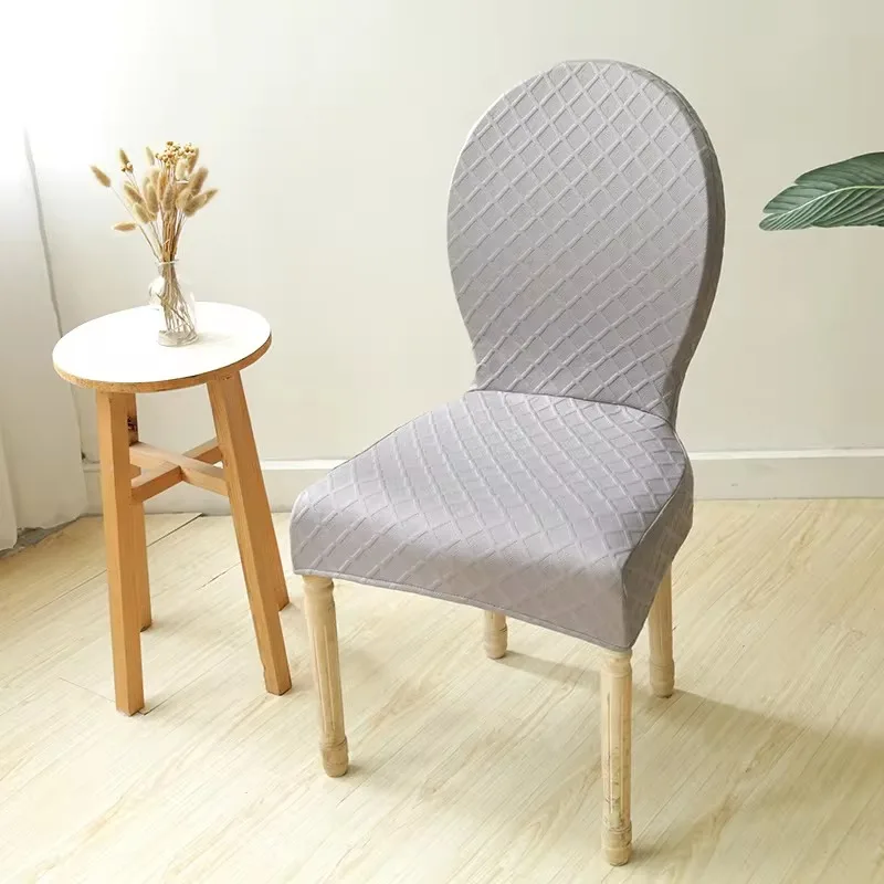 Housse de chaise baroque extensible anti griffes motif losange