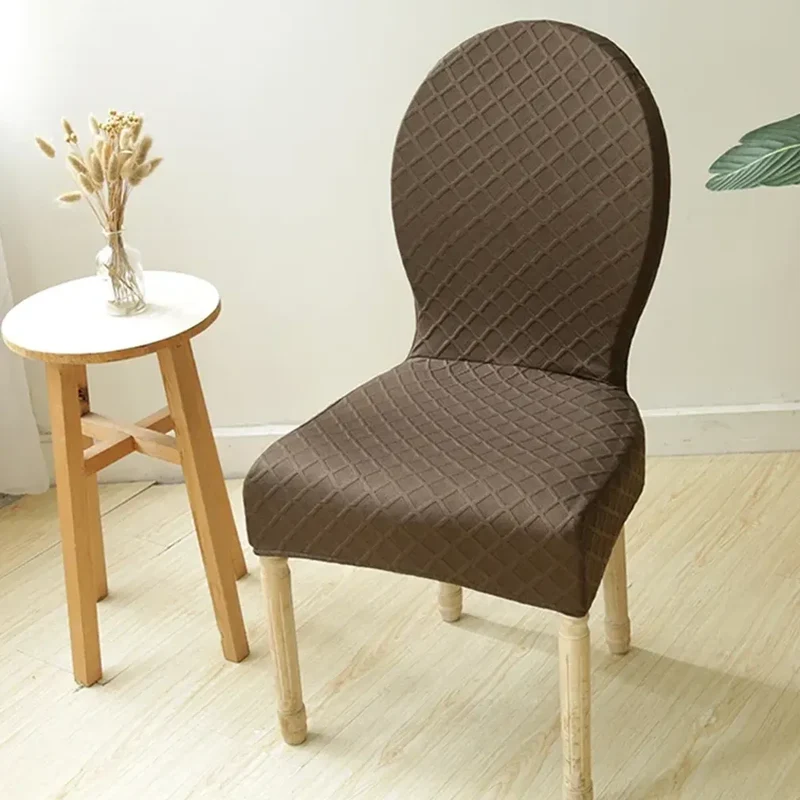 Housse de chaise baroque extensible anti griffes motif losange