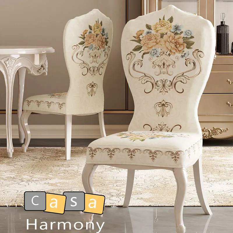 Housse de fauteuil chaise baroque louis 16 ancienne