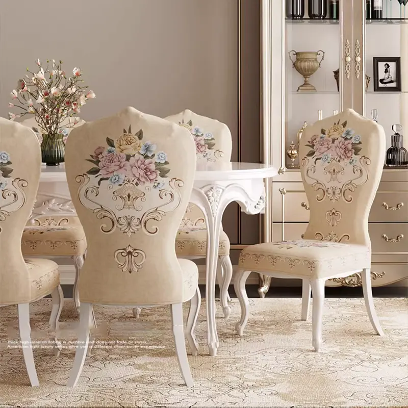 Housse de fauteuil chaise baroque louis 16 ancienne