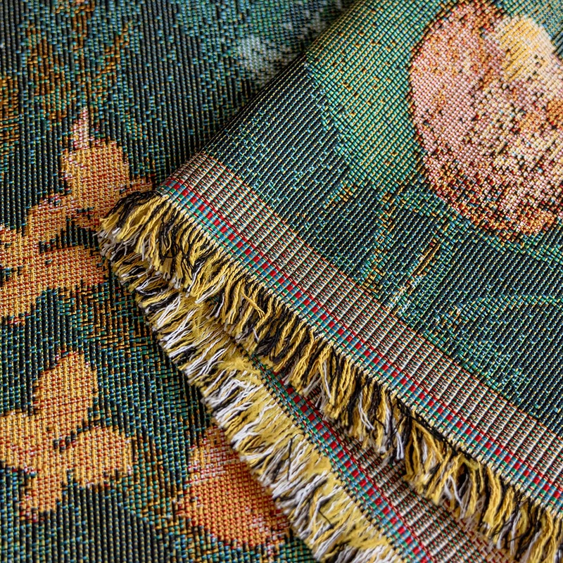 Jeté de canapé grande taille luxe vintage style peinture à l'huile - collection 2024