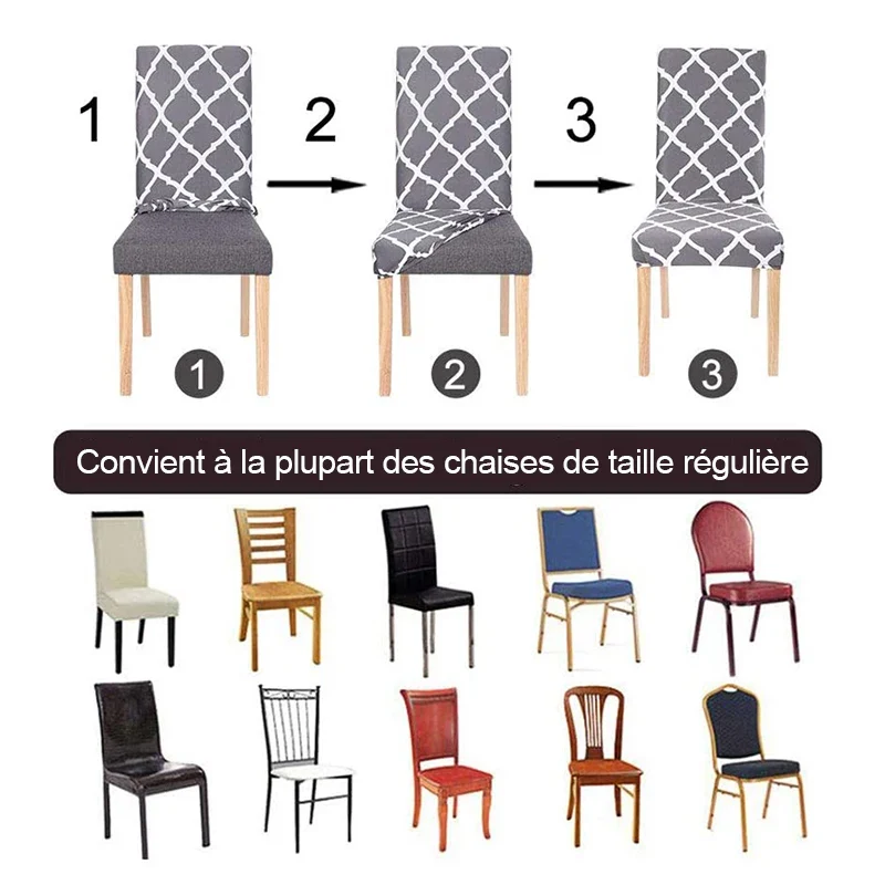 Housse de chaise de salle à manger spécial noël