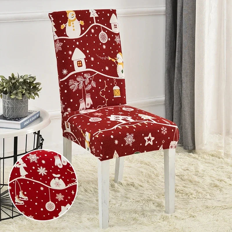 Housse de chaise de salle à manger spécial noël