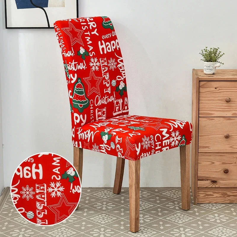 Housse de chaise de salle à manger spécial noël