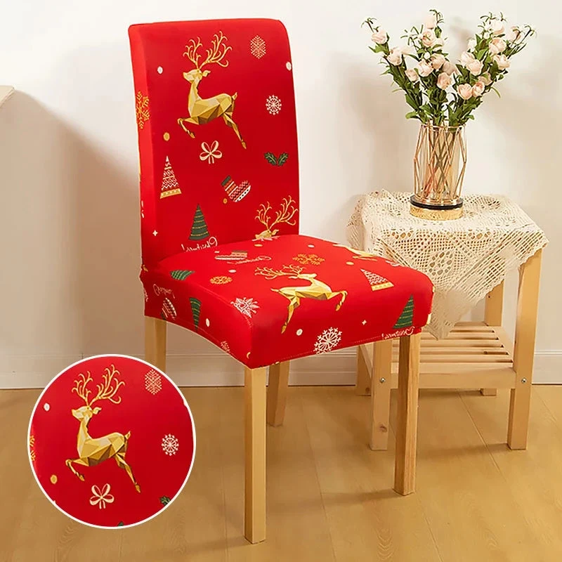 Housse de chaise de salle à manger spécial noël