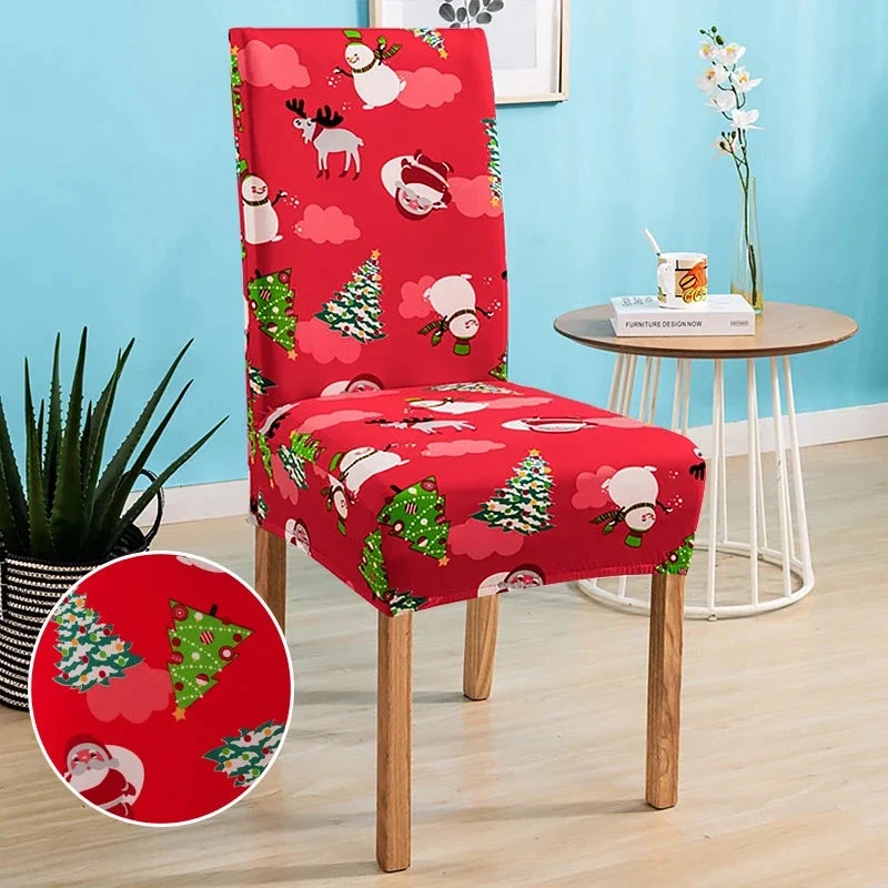 Housse de chaise de salle à manger spécial noël