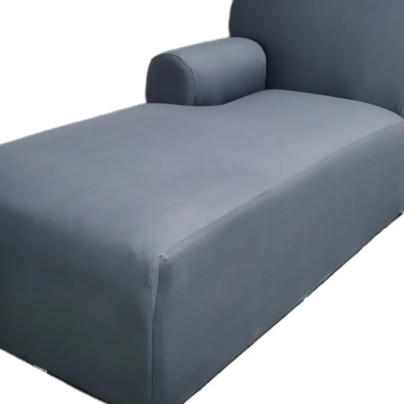 Housse pour méridienne avec accoudoir, chaise longue en lycra extensible
