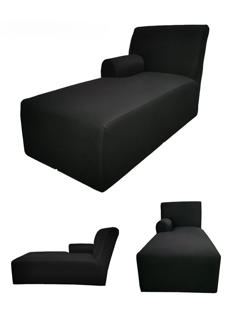Housse pour méridienne avec accoudoir, chaise longue en lycra extensible