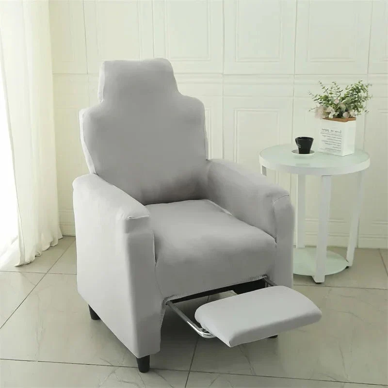 Housse pour fauteuil relax avec repose pieds électrique lycra extensible