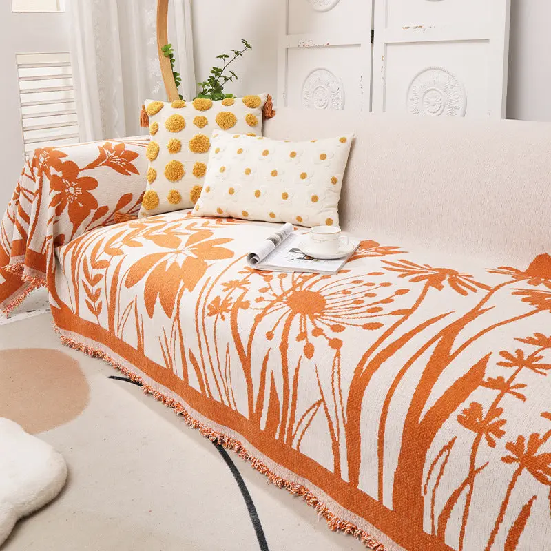Plaid Canapé Chenille Floresta