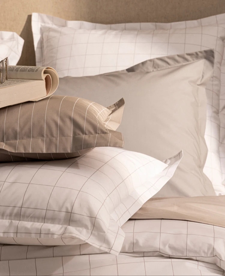 Set de 2 Taies d'Oreiller Percale Imprimé