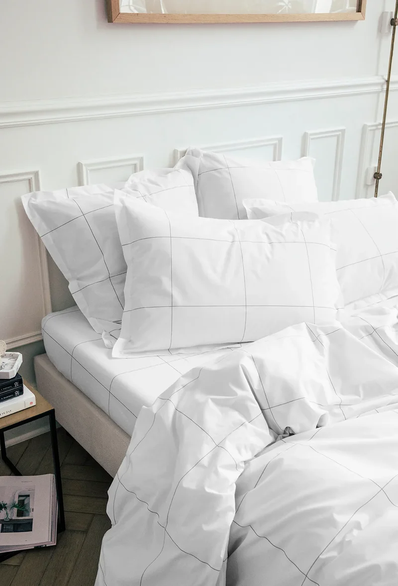 Set de 2 Taies d'Oreiller Percale Imprimé