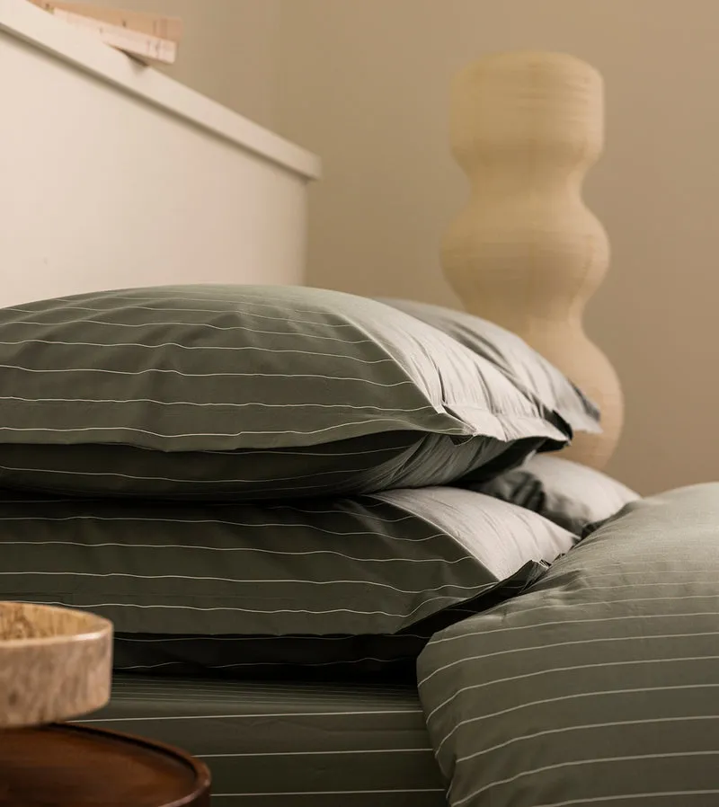Set de 2 Taies d'Oreiller Percale Imprimé