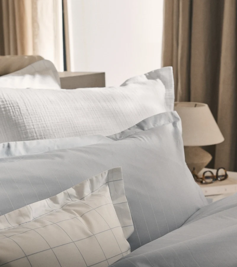 Set de 2 Taies d'Oreiller Percale Imprimé