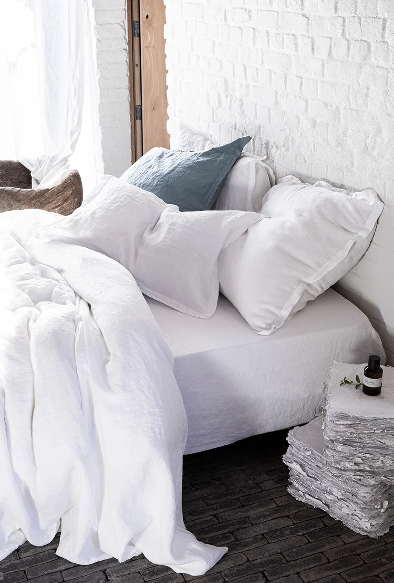 Drap housse Lin lavé