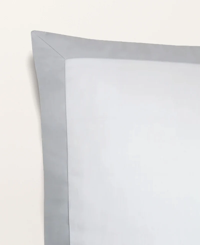 Set de 2 Taies d'Oreillers Satin Bicolore
