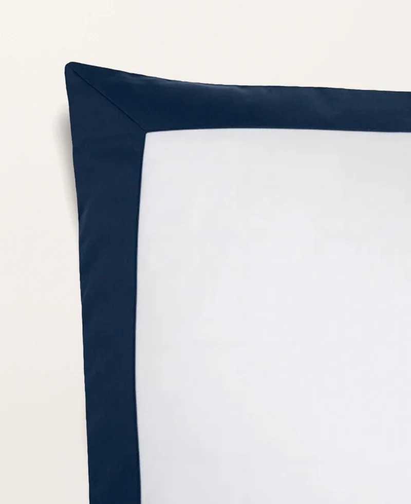 Set de 2 Taies d'Oreillers Satin Bicolore