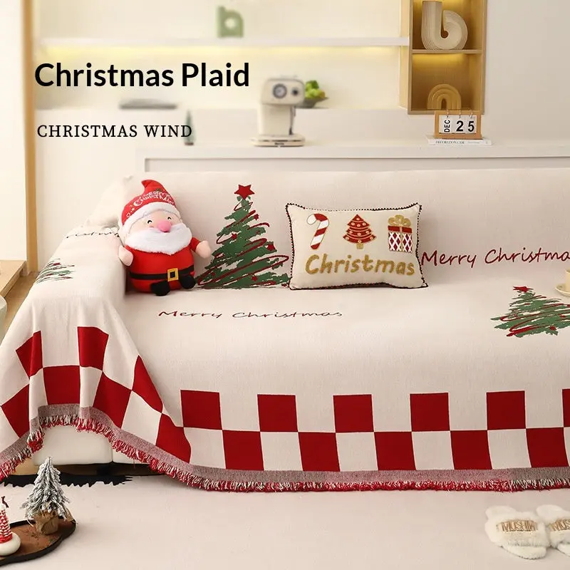 Plaid Canapé Géométrique Chenille NOLENA