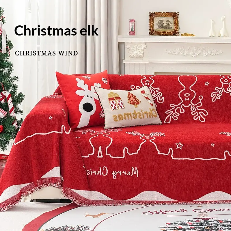 Plaid Canapé Géométrique Chenille NOLENA