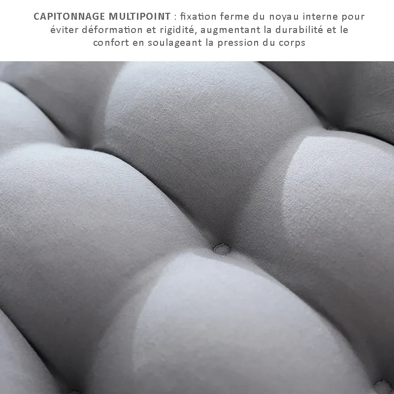 Coussin de chaise unie pour chaise longue, chaise de jardin extérieur, matelassé toutes tailles