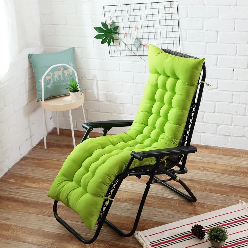 Coussin de chaise unie pour chaise longue, chaise de jardin extérieur, matelassé toutes tailles