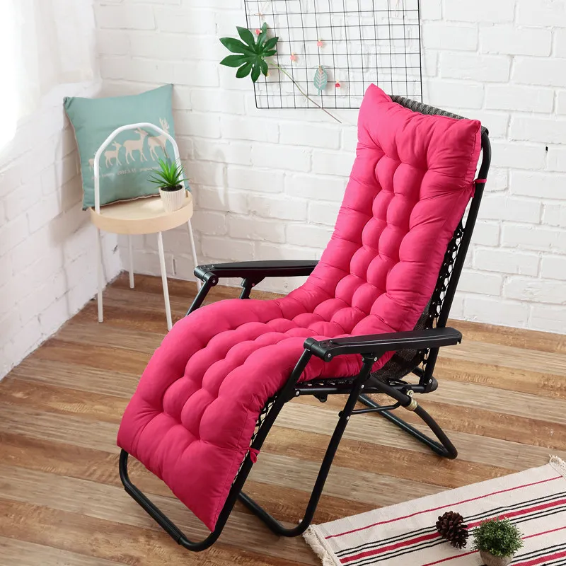 Coussin de chaise unie pour chaise longue, chaise de jardin extérieur, matelassé toutes tailles